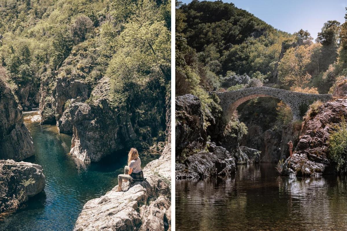Roulottes Et Cabanes De Saint Cerice โวกุเว ภายนอก รูปภาพ